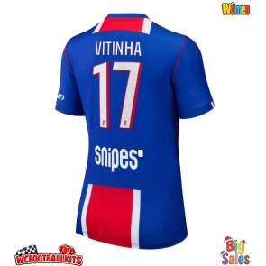 Paris Saint-Germain Vitinha #17 Replica Home Stadium Shirt for Women 2026-27 Short Sleeve